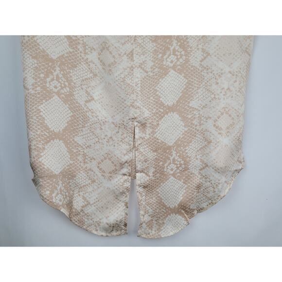 Three Eighty Two Revolve Women's Collette Tee Blouse Jerdon Snakeskin Sz XS - Picture 9 of 9